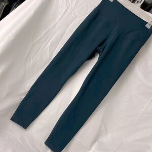 90 degree by REFLEX Leggings Yoga Exercise Work Out pants. Green Blue  M